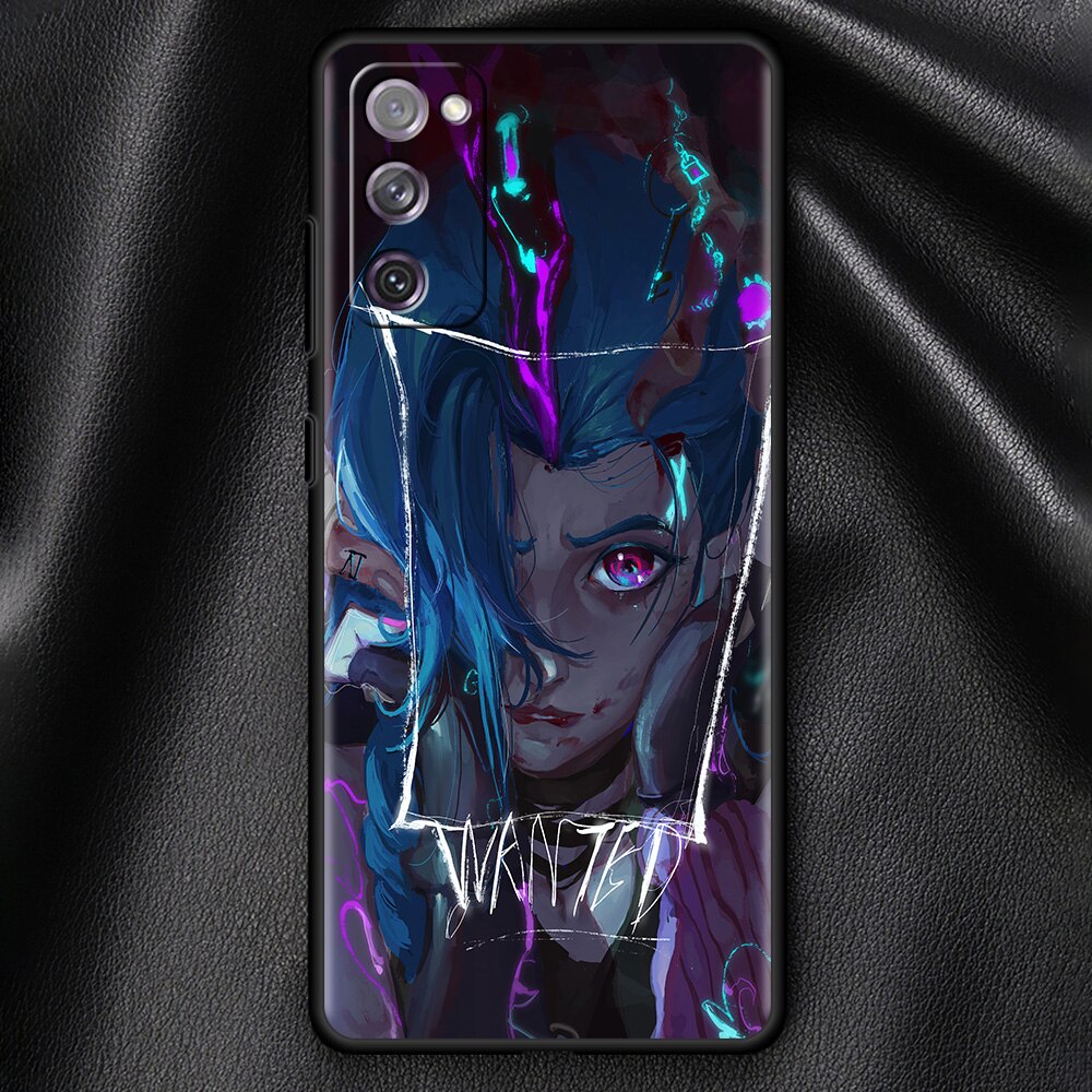 Collection 1 Black Soft Case For Samsung Galaxy S21 Ultra S20 FE Plus S10 Lite S9 S8 S10e S7 Edge A52 A51 A12 Phone Cover Arcane Hot Anime - League of Legends Fan Store