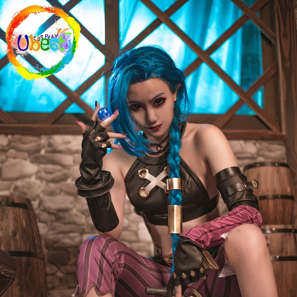 Arcane: Jinx Costume Cosplay Suit Shoes Wig - League of Legends Fan Store