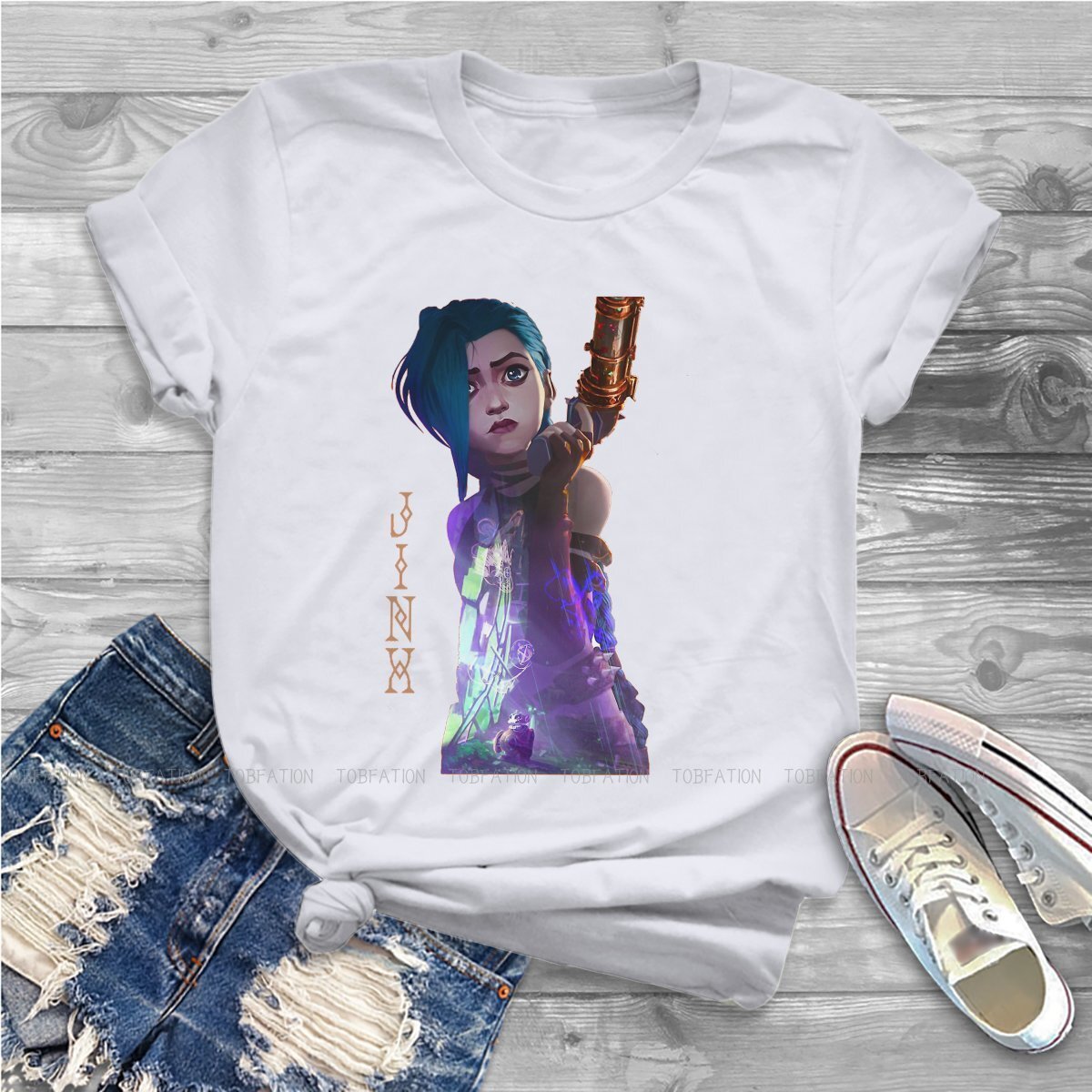 Arcane Jinxxx Fashion T-Shirts - League of Legends Fan Store