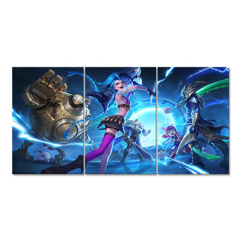 Wild Rift Jinx Annie Garen Master Yi Poster - Canvas Painting - League of Legends Fan Store