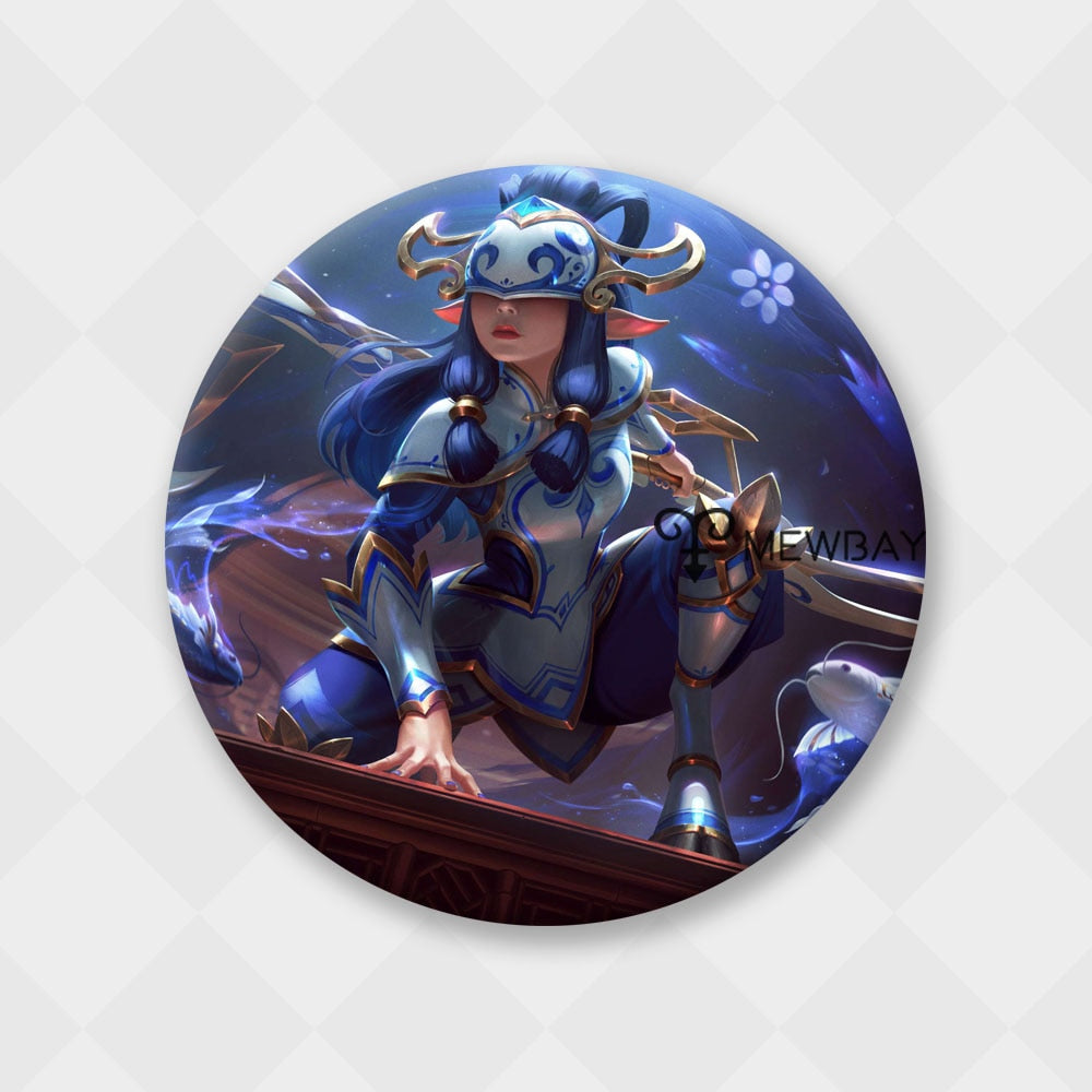 League of Legends Badge Lux Ezreal Kindred Amumu Lissandra Metal Brooch - League of Legends Fan Store