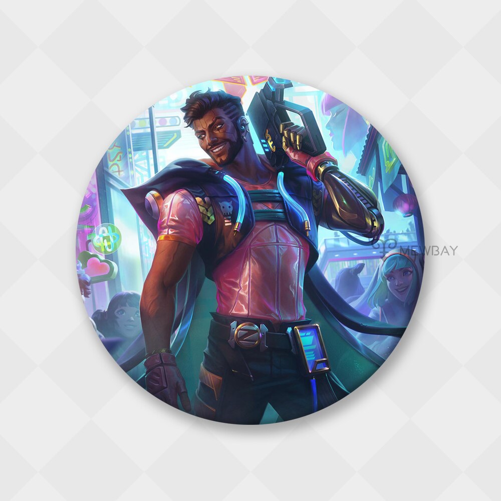 League of Legends Akshan Badge - League of Legends Fan Store