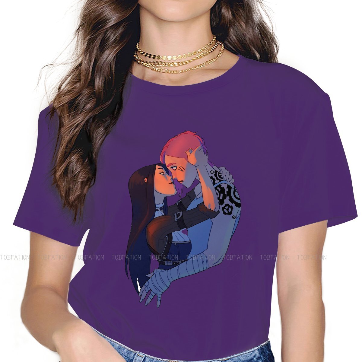 Caitlyn Vi In Love Unique T-Shirt - League of Legends Fan Store