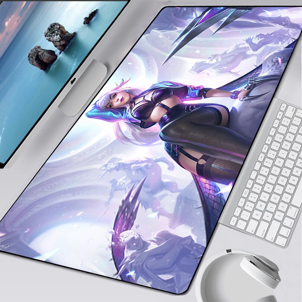 LoL Evelynn Gaming Mousepads, Coven Evelynn Mousepad, Spirit Blossom Evelynn, K/DA All Out Evelynn,  League of Legends Deskmat Gift