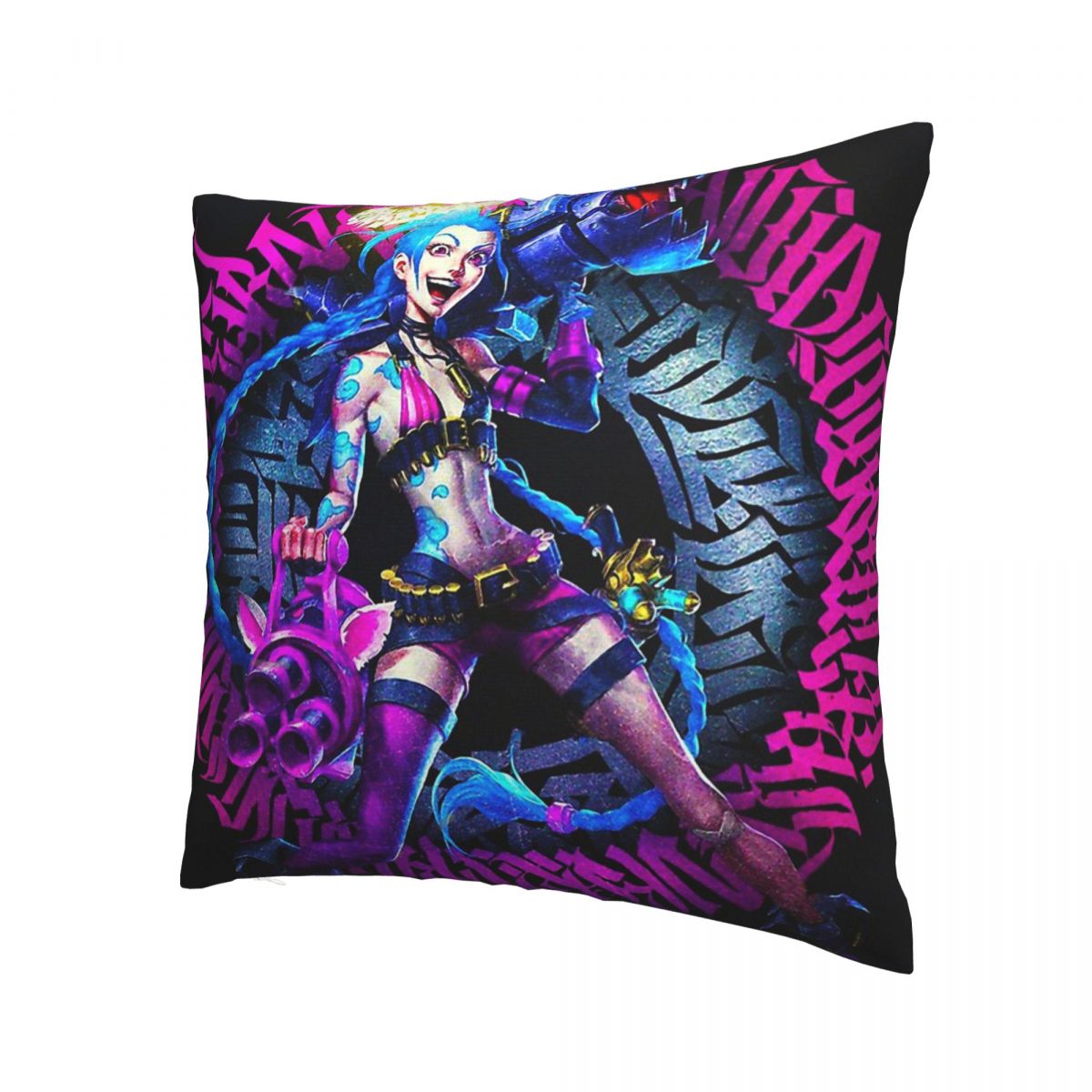 Get Jinxed Polyester Cushion Cover Arcane - League of Legends Fan Store