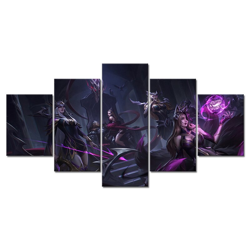 Ahri Ashe Cassiopeia Evelynn Poster - Canvas Painting - League of Legends Fan Store