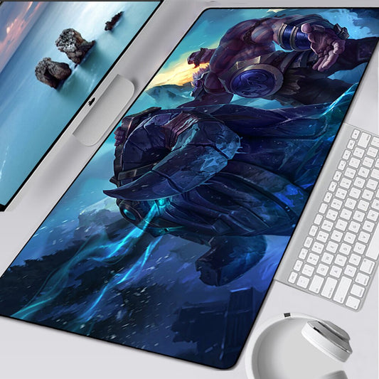 LoL Braum Mousepad Collection All Skins, Dragon Slayer,  Santa, Lionheart, El Tigre, Crime City, Sugar Rush, League of Legends Deskmat Gift