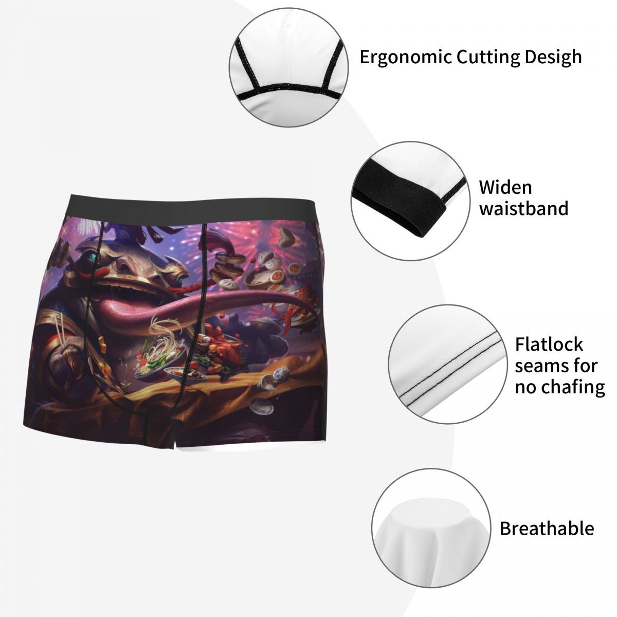 Tahm Kench Underwear Sexy Boxer Short - League of Legends Fan Store