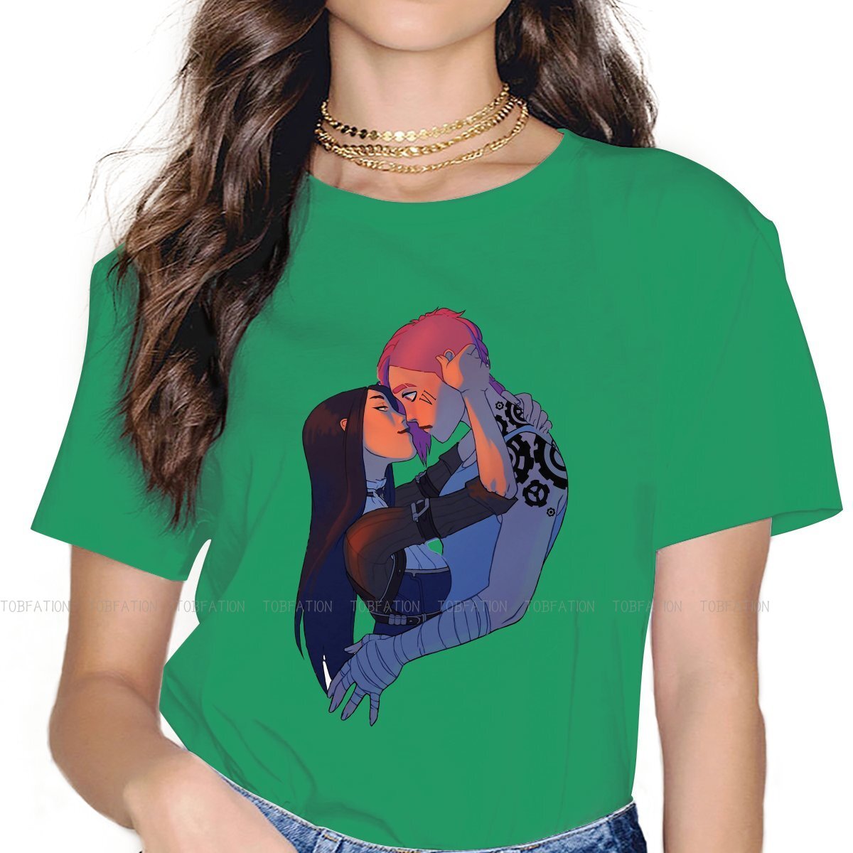 Caitlyn Vi In Love Unique T-Shirt - League of Legends Fan Store