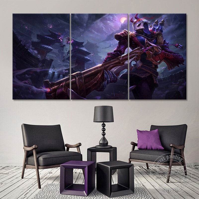 Blood Moon Jhin Poster - Canvas Painting - League of Legends Fan Store