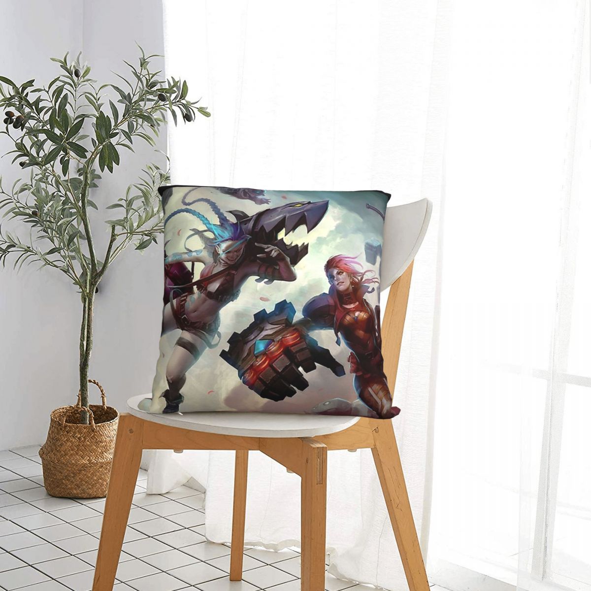 Throw Pillow Case Arcane - League of Legends Fan Store