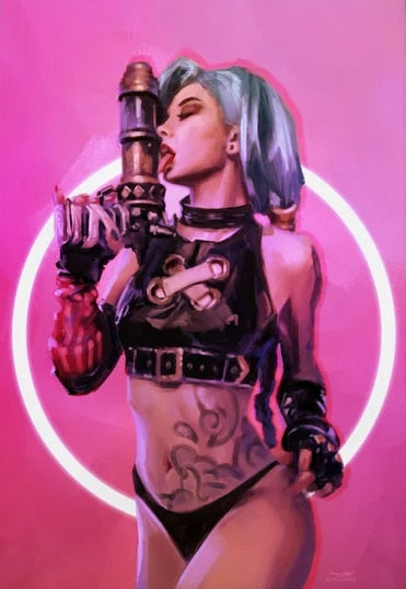 Arcane Sexy Jinx Poster - Canvas Painting - League of Legends Fan Store