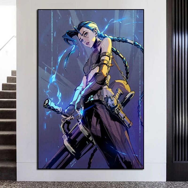 League of Legends Arcane Jinx Vijays Yasuo Diamond Art Mosaic - League of Legends Fan Store