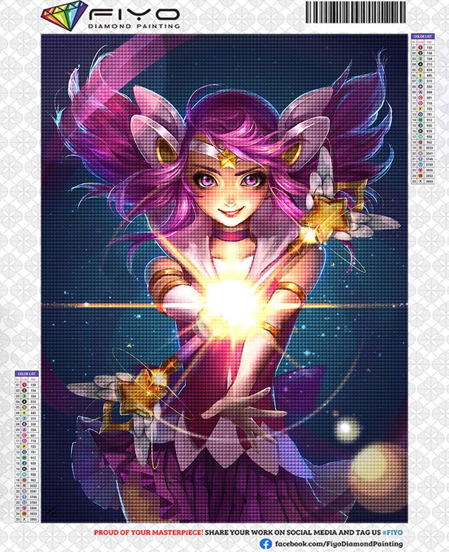 Neeko and Zoe Series 1 Diamond Art Mosaic - League of Legends Fan Store