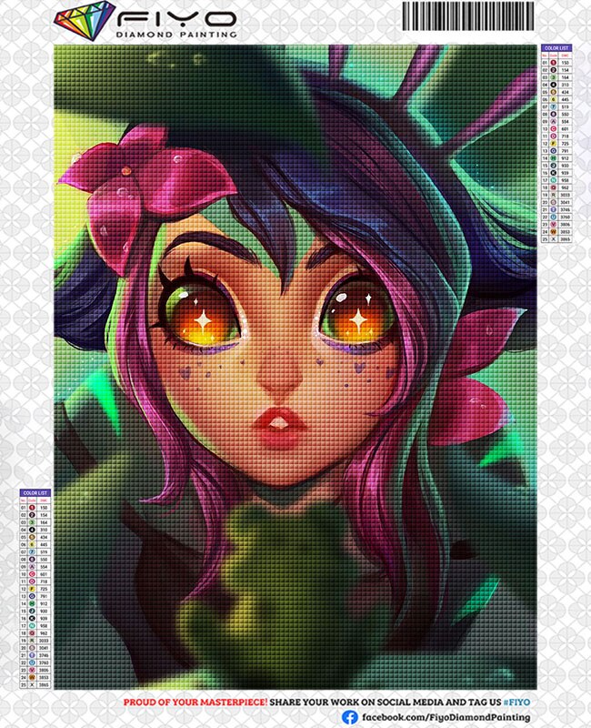 Neeko and Zoe Series 1 Diamond Art Mosaic - League of Legends Fan Store