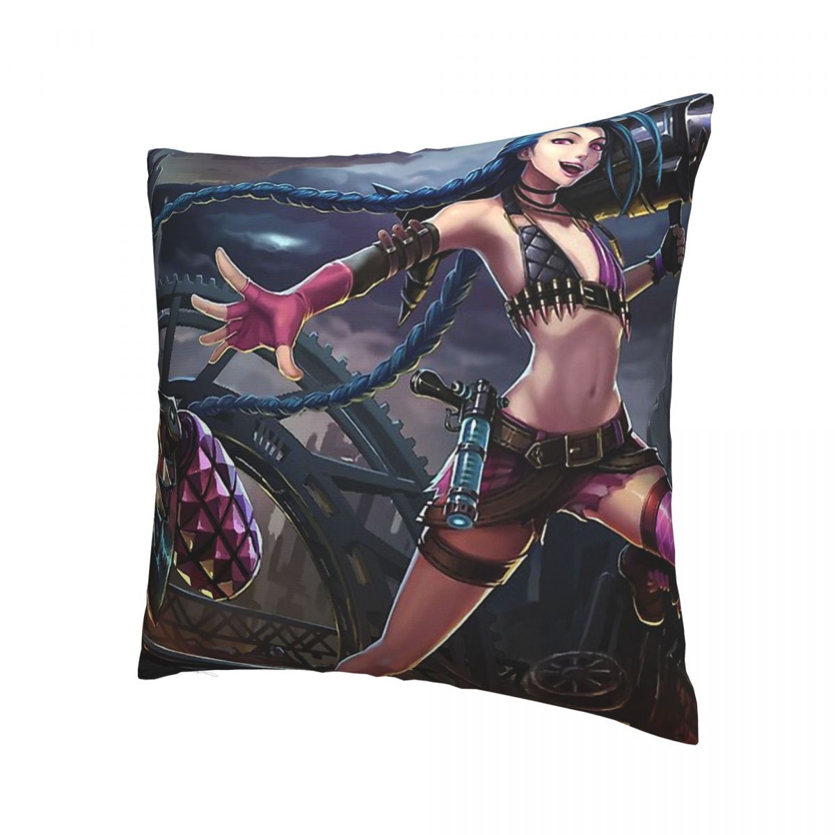 Jinx Fight Polyester Cushion Cover - League of Legends Fan Store