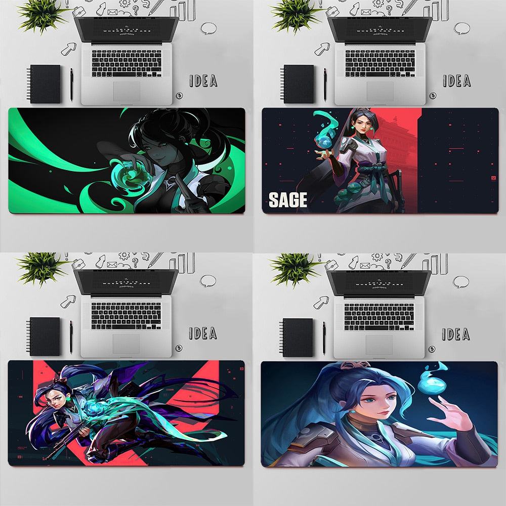 Valorant Sage Desk Mats | Valorant Gaming Mousepads | Gift For Sage Player