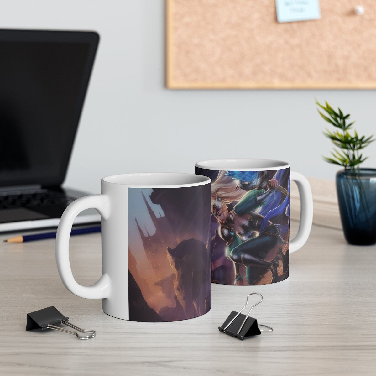 Leona Karma Janna Braum League Of Legends LOL Support Heroes 2 Personalizable Mugs Arcane Riot Games - League of Legends Fan Store