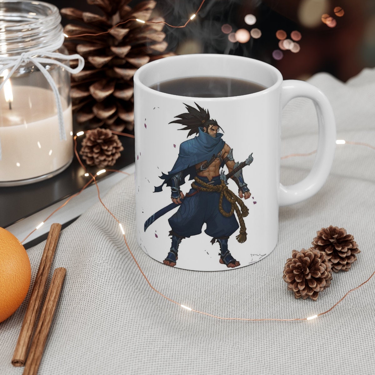 Yasuo Highnoon Nightbringer Projects Odyssey League Of Legends LOL Personalizable Mugs Arcane Riot Games - League of Legends Fan Store