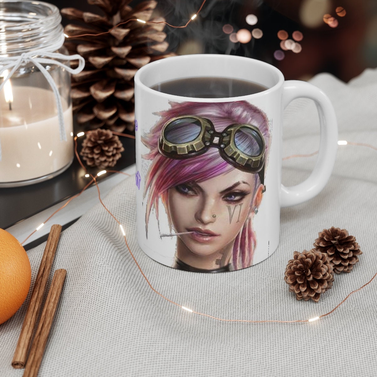 Vi Shaco Nunu Nocturne Khazix Lillia Jarvan Taliyah Rengar League Of Legends LOL JUNGLE Heroes 3 Personalizable Mugs Arcane Riot Games - League of Legends Fan Store